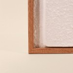 Cadre décoratif en relief bois blanc 40x60 cm | Hashtag Déco