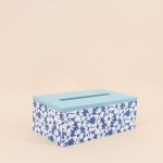 Boite à mouchoirs bois motifs fleuris colorés | Hashtag Déco