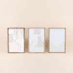 Set de 3 toiles décoratives en relief | Hashtag Déco