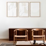 Set de 3 toiles décoratives en relief | Hashtag Déco