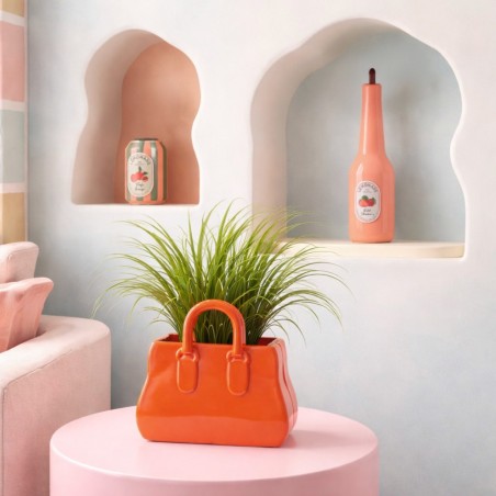 Vase céramique rose 24cm pour déco unique | Hashtag Déco