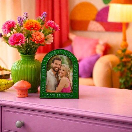 Cadre photo arche laqué zinc 14x19cm | Hashtag Déco