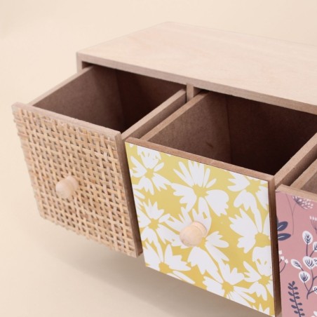 Boite à bijoux meuble 38cm bois blanc | Hashtag Déco