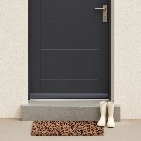 Paillasson léopard coco marron 40x60cm | Hashtag Déco