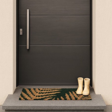 Paillasson coco vert fougères 25x75cm | Hashtag Déco