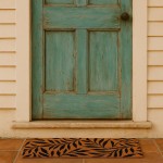 Paillasson coco marron motifs feuillages | Hashtag Déco