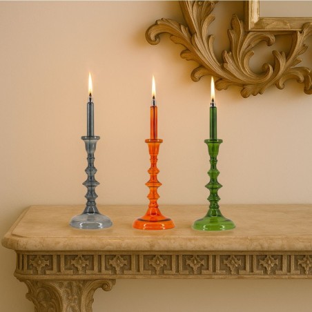 Lampe à huile en verre soufflé 32cm chic | Hashtag Déco