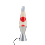 Lampe lave 37cm en verre orange et rouge | Hashtag Déco