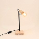 Lampe de bureau métal et bois 32cm | Hashtag Déco