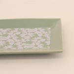 Coupelle à bijoux motifs fleuris rectangulaire 20x13cm