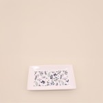 Coupelle à bijoux motifs fleuris rectangulaire 20x13cm