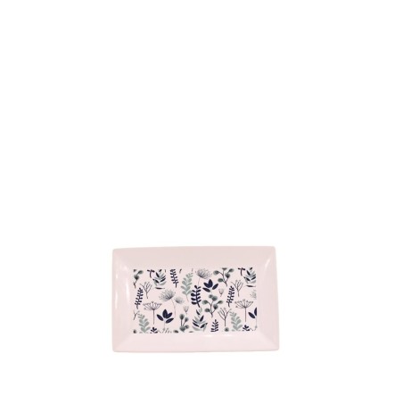 Coupelle à bijoux motifs fleuris rectangulaire 20x13cm