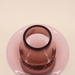 Vase en verre rose fait main 30cm | Hashtag Déco