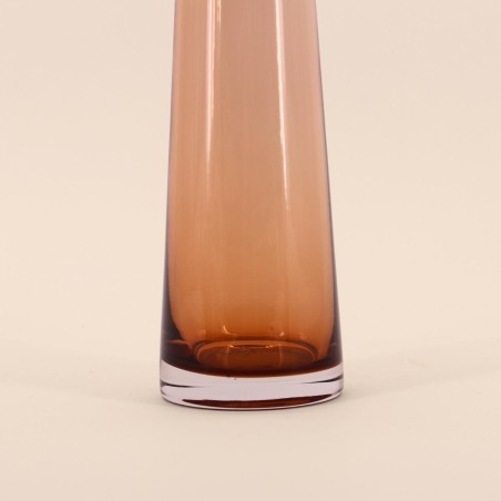 Vase en verre ambré fait main 30cm | Hashtag Déco