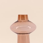 Vase en verre ambré fait main 30cm | Hashtag Déco