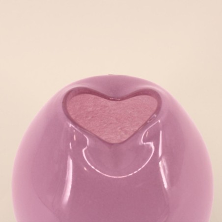 Vase ondulé verre opaque rose 22cm | Hashtag Déco