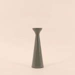 Bougeoir brillant vert 20cm en verre | Hashtag Déco