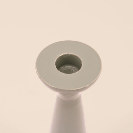 Bougeoir brillant vert 20cm en verre | Hashtag Déco