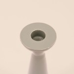 Bougeoir brillant vert 20cm en verre | Hashtag Déco