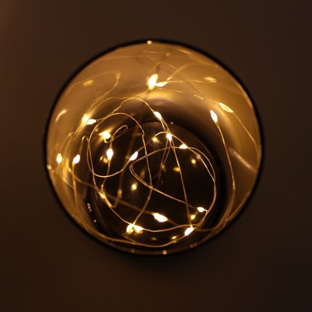 Coffret 3 lampes LED étoiles en verre gris | Hashtag Déco