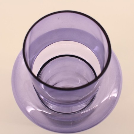 Vase anneau en verre bleu 31cm - Élégance garantie | Hashtag Déco