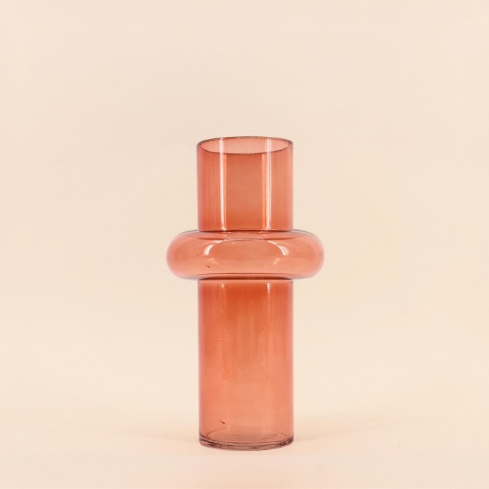 Vase anneau en verre 25cm transparent | Hashtag Déco