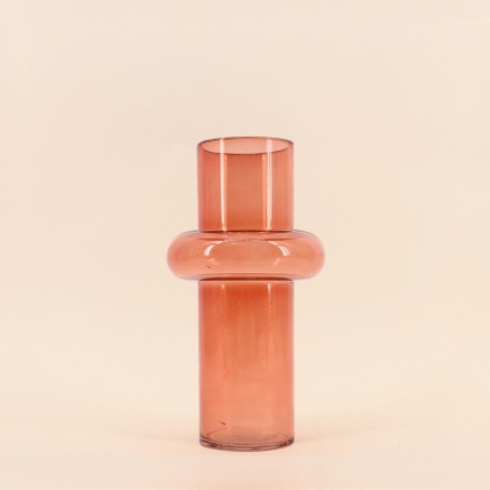 Vase anneau en verre 25cm transparent | Hashtag Déco