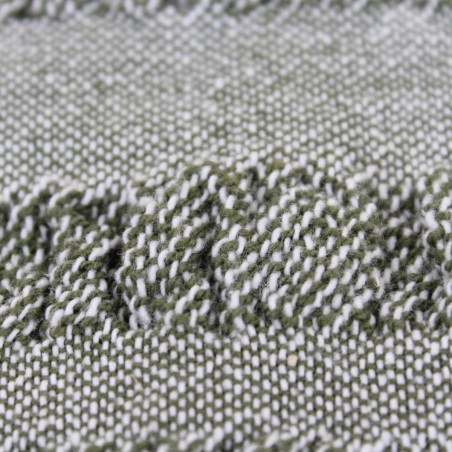 Coussin en coton rayé gris 40cm élégant | Hashtag Déco