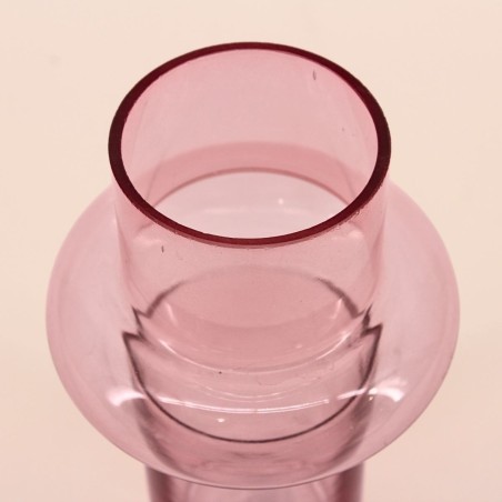 Vase anneau en verre rose clair 20cm | Hashtag Déco