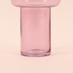 Vase anneau en verre rose clair 20cm | Hashtag Déco