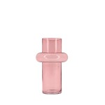 Vase anneau en verre rose clair 20cm | Hashtag Déco