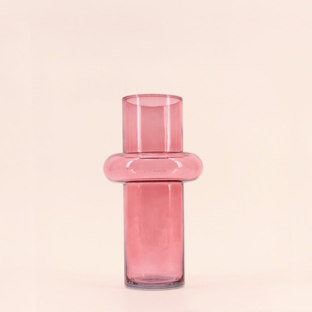 Vase anneau en verre 25cm transparent | Hashtag Déco