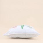 Coussin imprimé perroquet coton vert 40cm | Hashtag Déco
