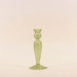 Bougeoir en verre 18cm, Élégant et Moderne | Hashtag Déco