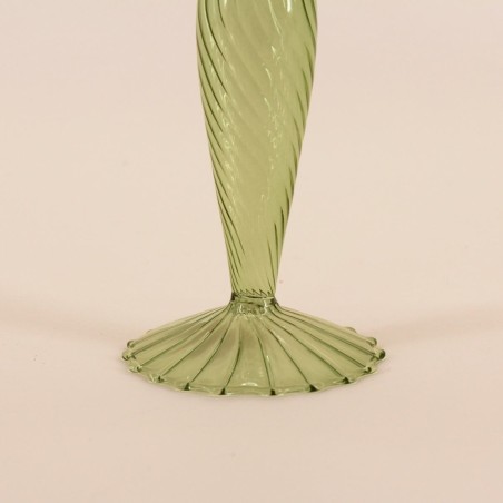 Bougeoir en verre 18cm, Élégant et Moderne | Hashtag Déco