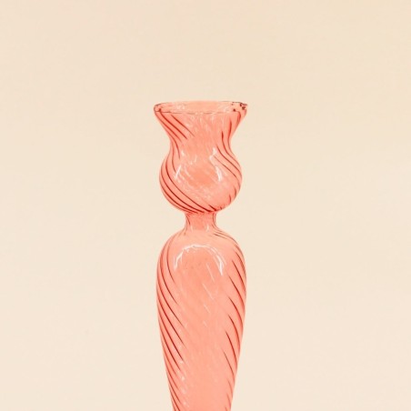 Bougeoir en verre 18cm, Élégant et Moderne | Hashtag Déco