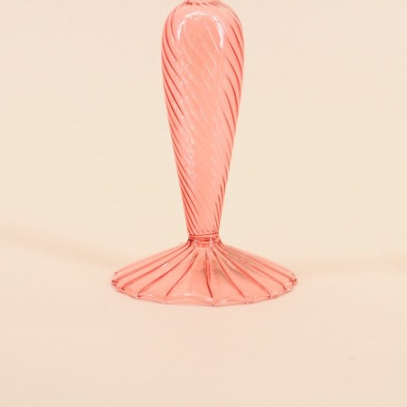 Bougeoir en verre 18cm, Élégant et Moderne | Hashtag Déco