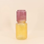 Vase coloré en céramique jaune et rose 20cm | Hashtag Déco