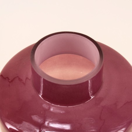 Vase géométrique en verre opaque 27cm | Hashtag Déco