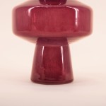 Vase géométrique prune en verre opaque | Hashtag Déco