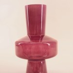 Vase géométrique prune en verre opaque | Hashtag Déco