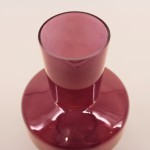 Vase géométrique prune en verre opaque | Hashtag Déco