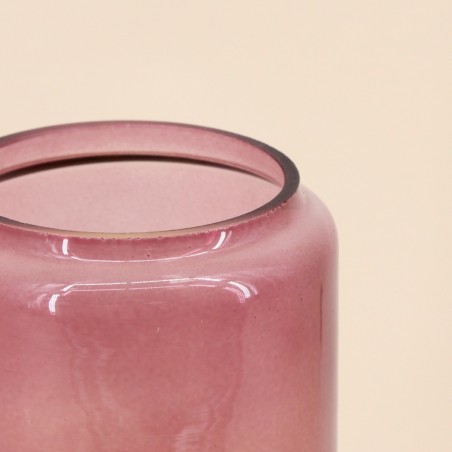 Vase coloré en céramique jaune et rose 20cm | Hashtag Déco