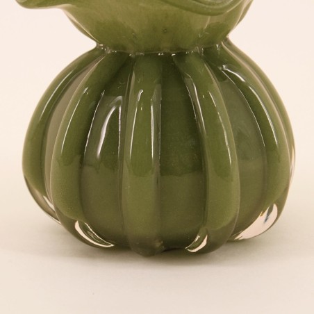 Vase boule plissé verre opaque 11cm | Hashtag Déco