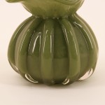 Vase boule plissé verre opaque 11cm | Hashtag Déco