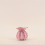 Vase boule plissé verre opaque 11cm | Hashtag Déco