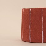 Cache-pot ciment terracotta 15cm | Hashtag Déco