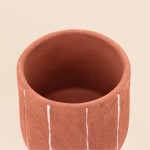 Cache-pot ciment terracotta 15cm | Hashtag Déco