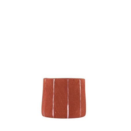Cache-pot ciment terracotta 15cm | Hashtag Déco
