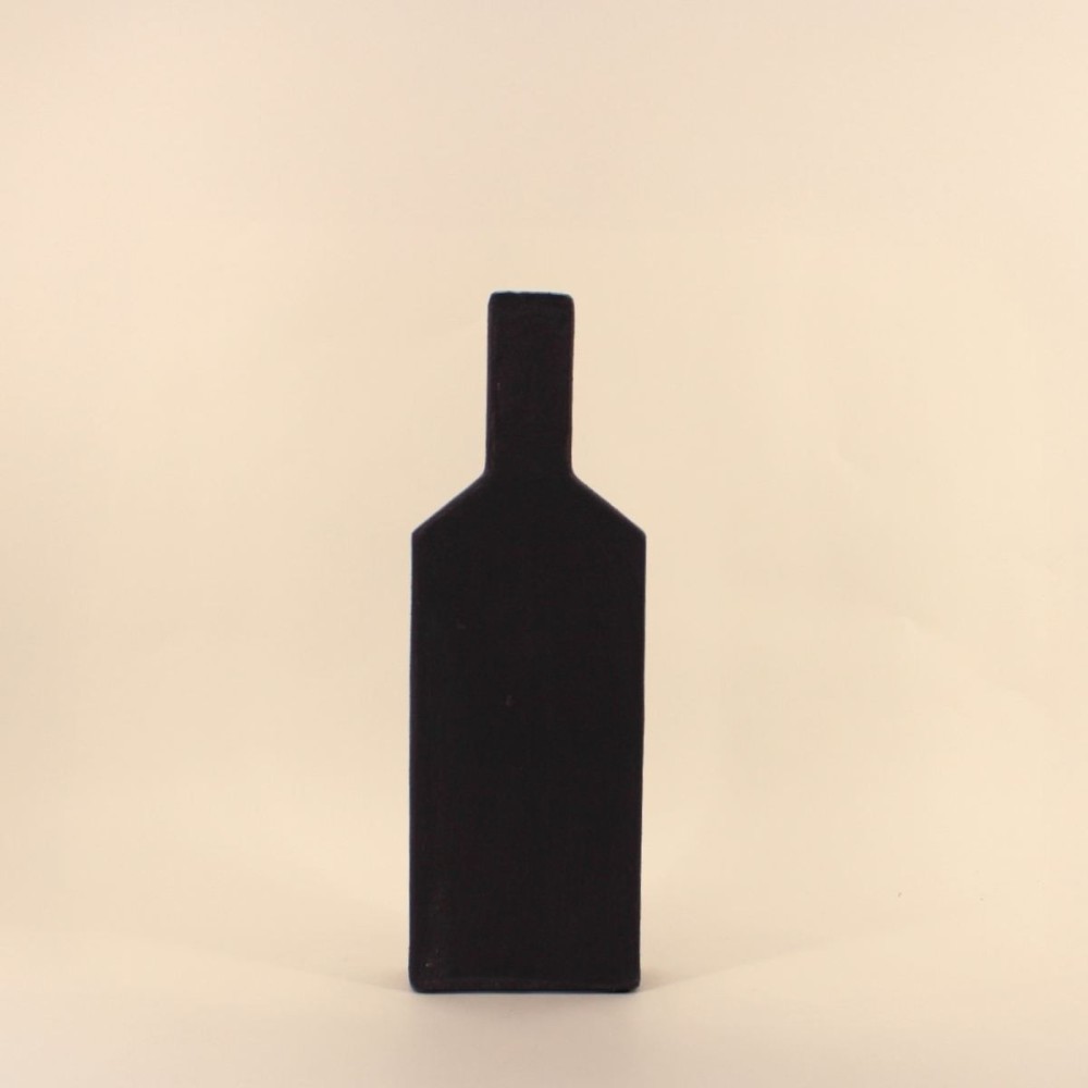 Vase géométrique en grès neutre 48cm | Hashtag Déco